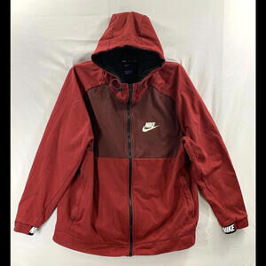 Nike Advance 15 Full Zip Hoodie Mens 2XL Jacket Red/Black 861742-608